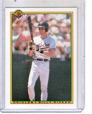 1990 bowman Billy Ripken #256 Baltimore Orioles baseball card