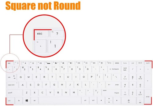 2 Keyboard Cover Fit HP Envy x360 2in1 Spectre x360 Pavilion X360 15.6 Envy 17.3 - Picture 7 of 32