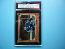 2002/03 TOPPS HERITAGE CHROME PARALLEL HOCKEY CARD #21 TEEMU SELANNE KSA 10 /667