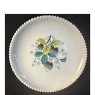 Vintage Westmoreland Milk Glass Hobnail Scalloped Edge Blackberry Plate 7.25"