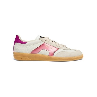 SANTONI Sneaker DBS Oly Damen Leder und Wildleder Weiß Lila 14SD Damen