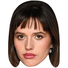 Ruby Sear Fringe Celebrity Mask, Flat Card Face, Fancy Dress Mask