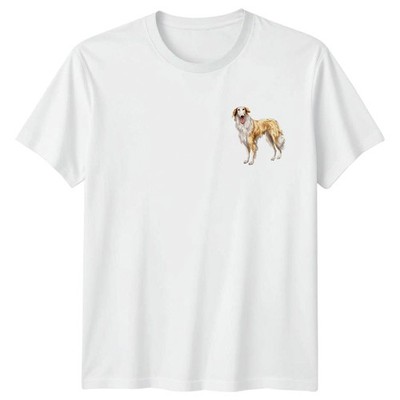 Barsoi Dog Graphic Tee Herren T-Shirt Damen Tiere Unisex Oberteil