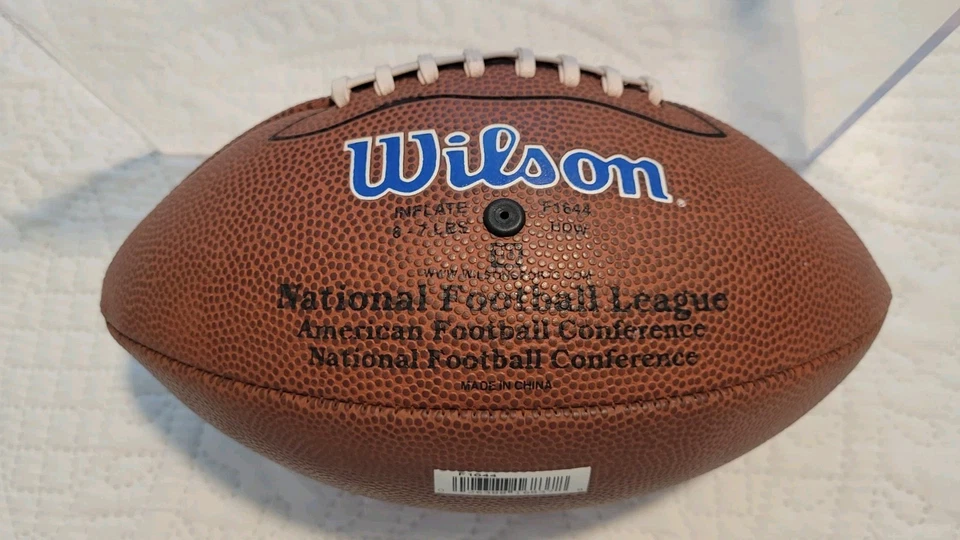 Fútbol americano autografiado Wilson - Lamar Hunt, Dick Vermeil, Nick Lowery, Bobby Bell. Foto 3 de 4