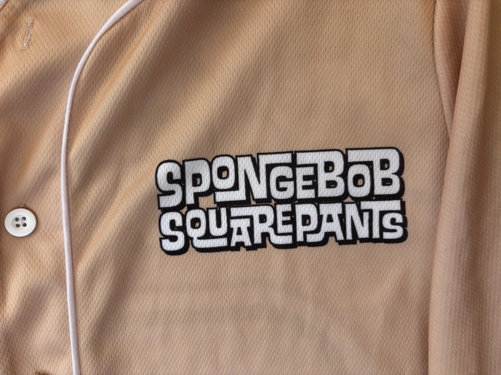SpongeBob SquarePants Cartoon Baseball Jersey, si… - image 2