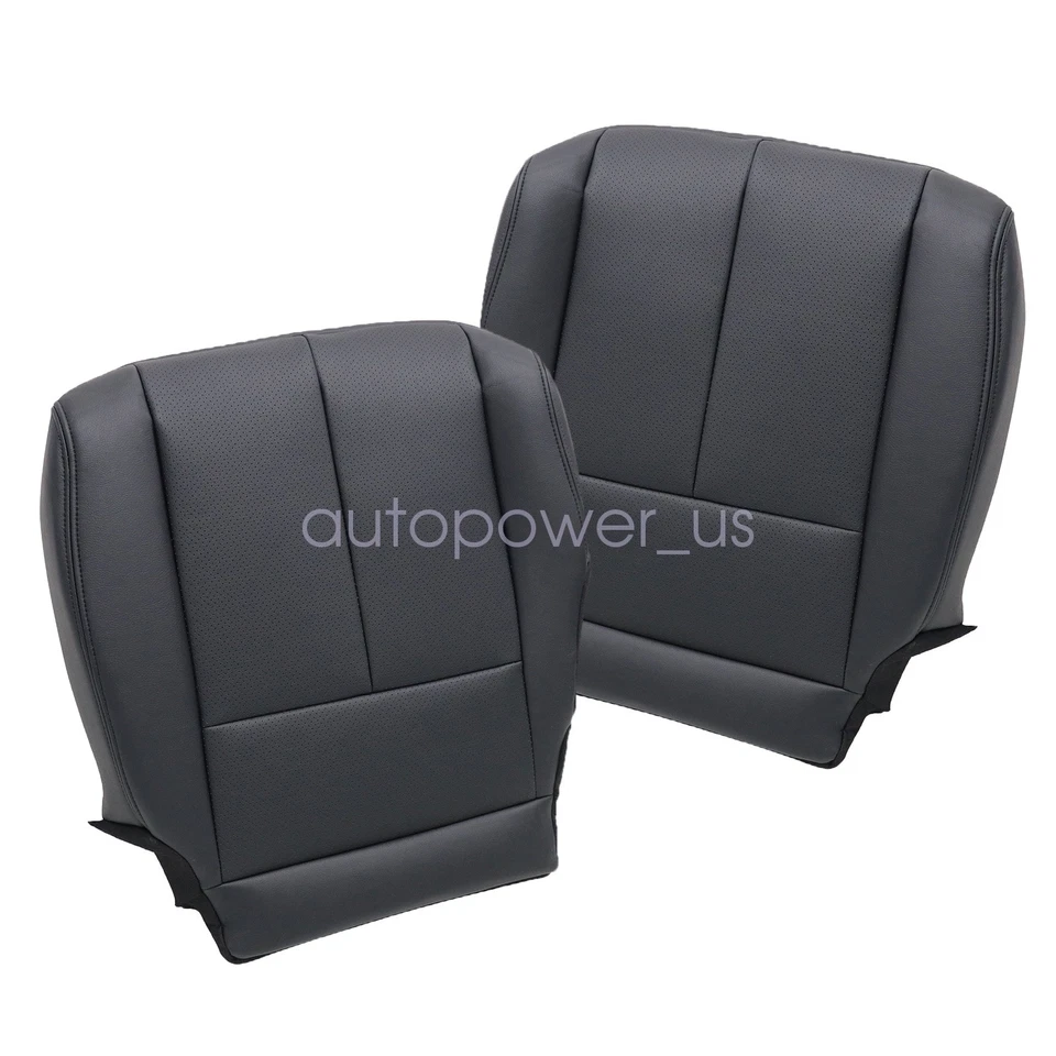 Driver & Passenger Bottom Leather Seat Cover Black For 2015-2023 Nissan Murano - Image 2 of 4