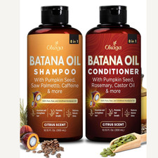 Batana Oil Shampoo  Conditioner Bundle Okaga Shower Set with Aloe Vera Leaf..