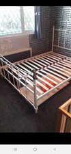 Metal Frame Double Bed Collection Only From Appleby Magna Good Condition