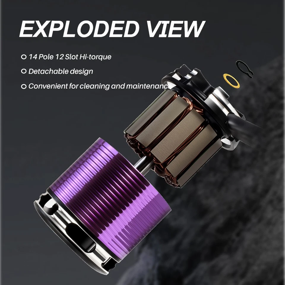 9IMOD Brushless Motor ESC Combo 3542Outrunner Motor 80A ESC for 1/10 1/12 RC Car - Image 2 of 4