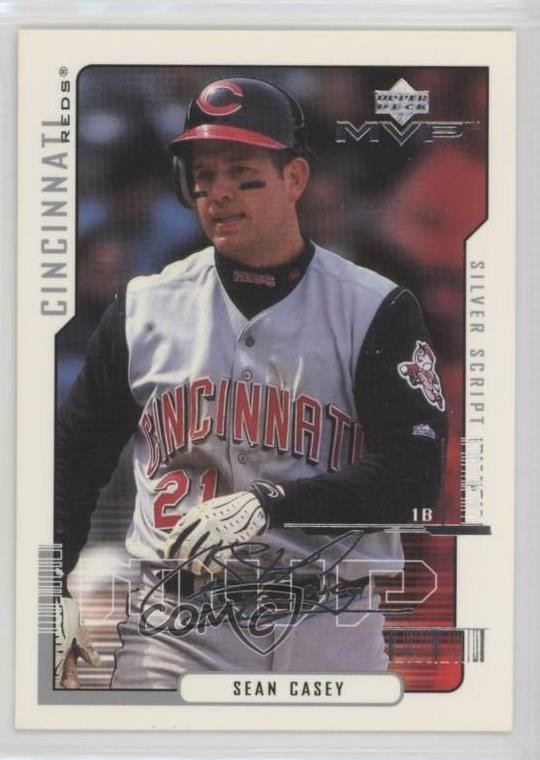 2000 Upper Deck MVP Silver Script Sean Casey #152 0w8