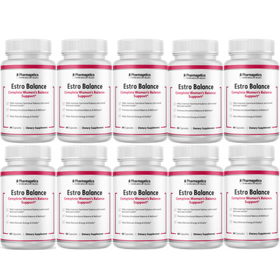 Estro Balance Women's Balance Support, (10 Bottles) Official Balance Wellness