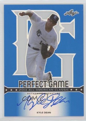 2014 Leaf Metal Draft Perfect Game Blue Prismatic /25 Kyle Dean #PGM-KD1 Auto