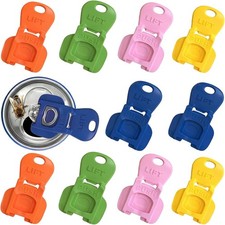 10-Pack Can Lids Tab Openers Colorful Drink Covers for Soda, Beer Camping