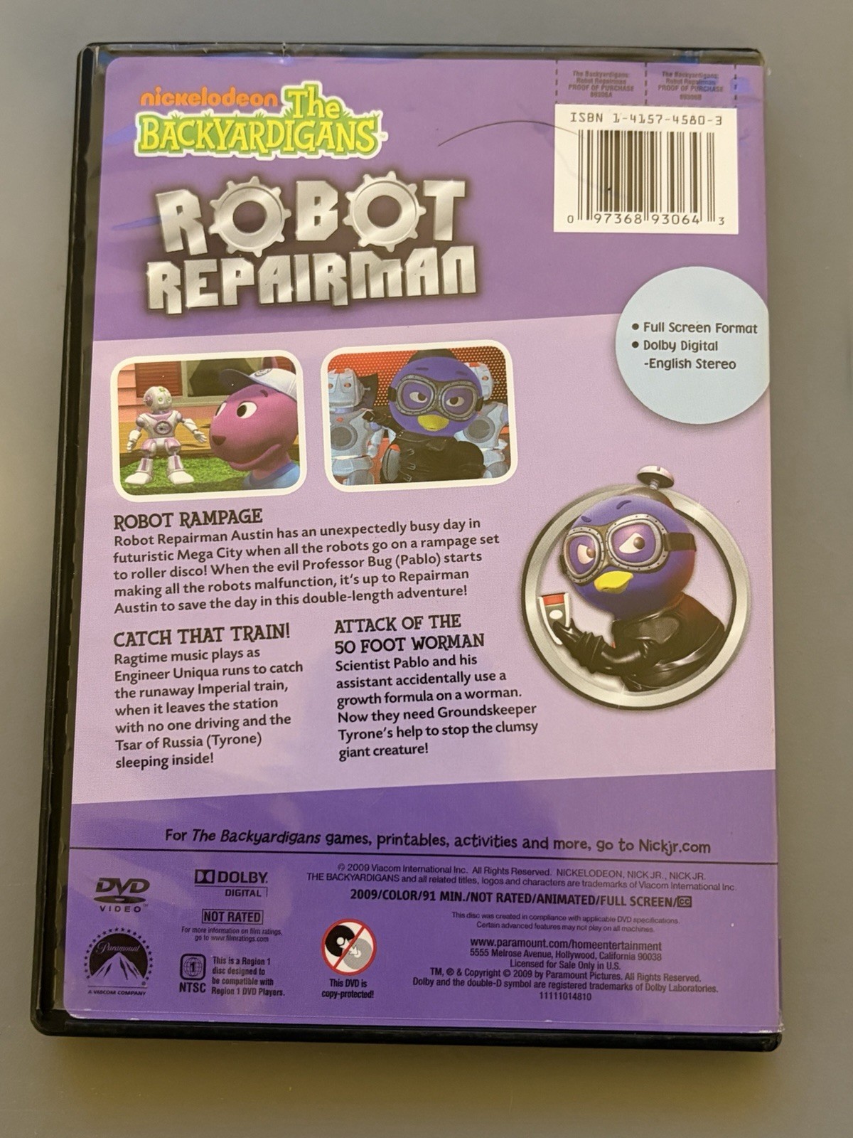 The Backyardigans: Robot Repairman Animated DVD Nickelodeon Kids Series ...