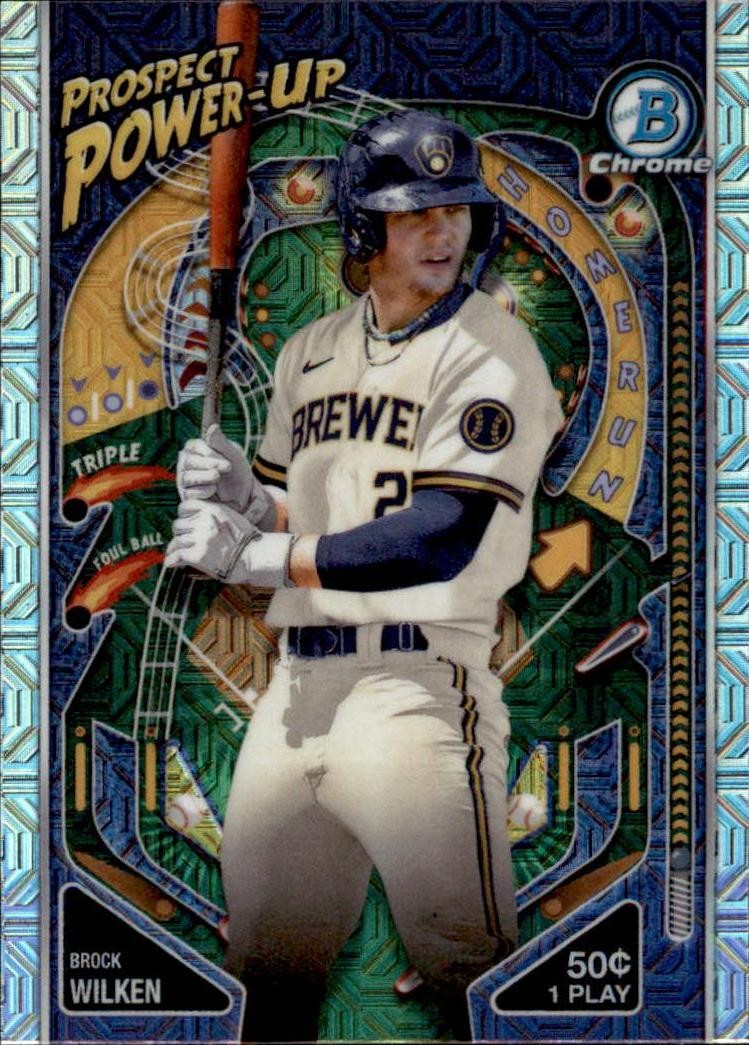 2024 Bowman #PP-7 Brock Wilken Prospect Power-Up Mojo Refractors