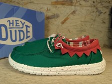 Hey Dude Wendy Women's Holiday Elf Shoes Loafers Christmas Bells Size 7
