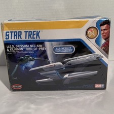 Star Trek USS Grissom & Klingon Bird of Prey 1:1000 Scale Snapit ModelKit Sealed