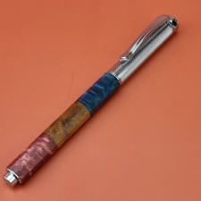 Hand Crafted Water based Ballpointpen with Octagonal Wood Barrel