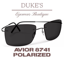 Silhouette POLARIZED Sunglasses TMA Avior 8741 9040 Pure Black