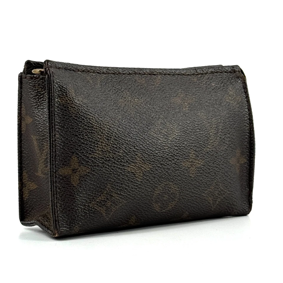 Louis-vuitton Bolso de Mano Bolsa de Cosméticos M47546 Poche Toilette 15 Auténtico Foto 3 de 4