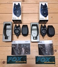 2x Fox Micron MMXR Digital BLU/BLUE | CONDIZIONI NUOVE | Indicatore di abboccata Carpa Carp
