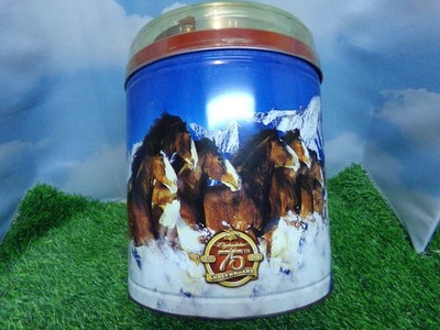 Budweiser Clydesdales Poker Set 2008 Sealed Horse Card Games Gift Popcorn Tin