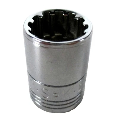 S-K Tools Spline Sockets - 12pt ,3/8in Dr, Size 1/2, 2016 SK *MADE IN THE USA* - Image 1 of 4