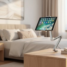 Adjustable Tablet Stand Aluminum For Bed Desk Phone Holder 360 Rotation
