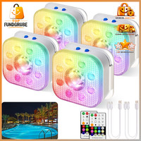 Unterwasser Licht Rgb Led Mit Fernbedienung Schwimmende Poolbeleuchtung 4 StüCk