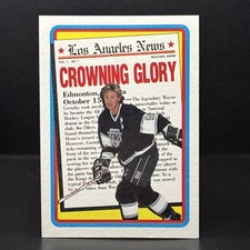 1990-91 Topps Hockey #3 Wayne Gretzky Crowning Glory Los Angeles Kings HOF