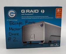 G-Technology G-RAID 8TB Thunderbolt External RAID Storage -Healthy-Good- 0G02272