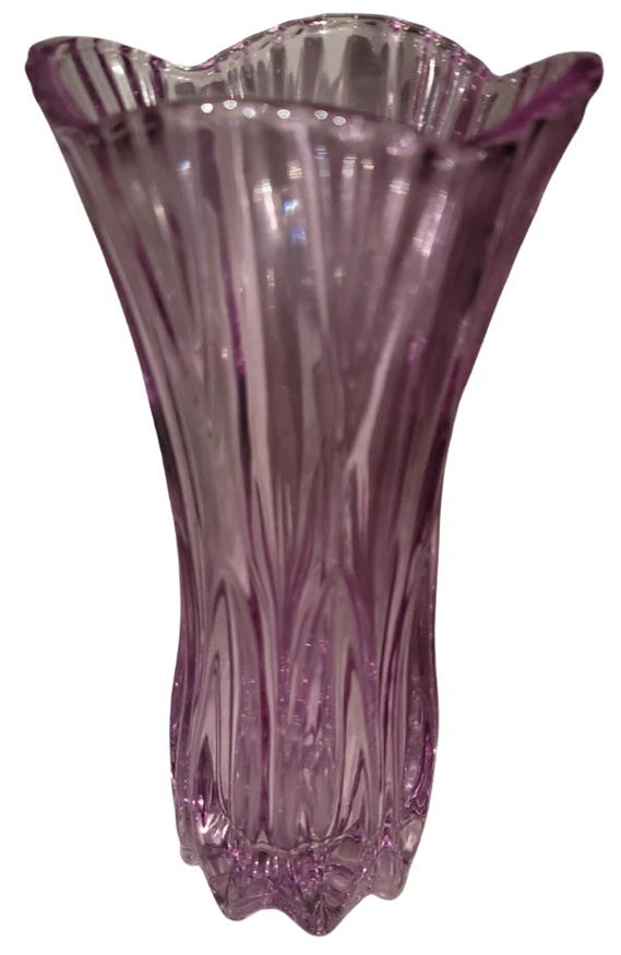 紫色水晶花瓶| eBay