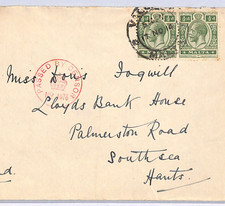MALTA WW1 Cover Valetta CENSOR 1914 Hants Southsea {samwells-covers}WM175
