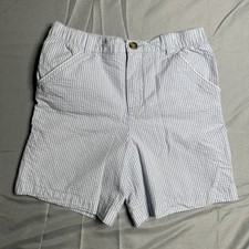 Tommy Bahama Boys Size 10 Seersucker Shorts 100 Cotton Striped Lined Beachy