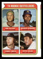 1974 Topps Baseball Card #606 Rookie Outfielders Otto Velez. rookie card picture