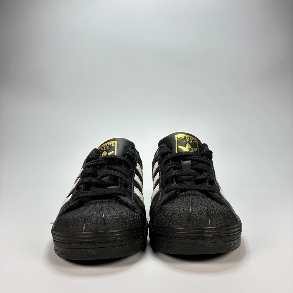 Adidas Superstar Negro Blanco Zapatos Informales Tenis Con Cordones 789002 Juvenil Talla 5 Foto 2 de 4