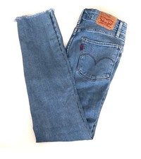 Levi's Women's Mid-Rise Straight Leg Jeans, Size 26, Blue Denim
