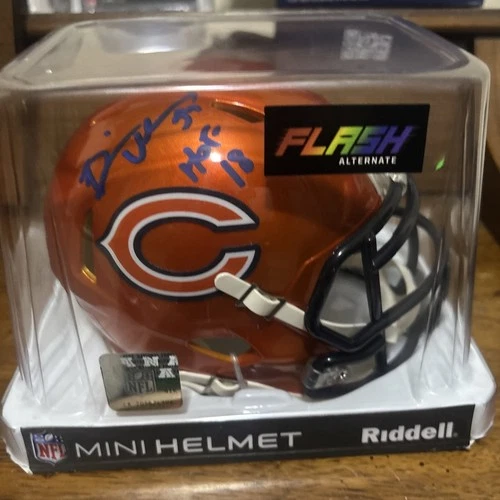 Brian Urlacher Signed Flash Mini Helmet W HOF 18 Beckett