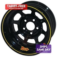 Aero Race ARW50-184710 Powder Coated Black Steel 15 Inch Wheel Rim 5x4.75 15x8 