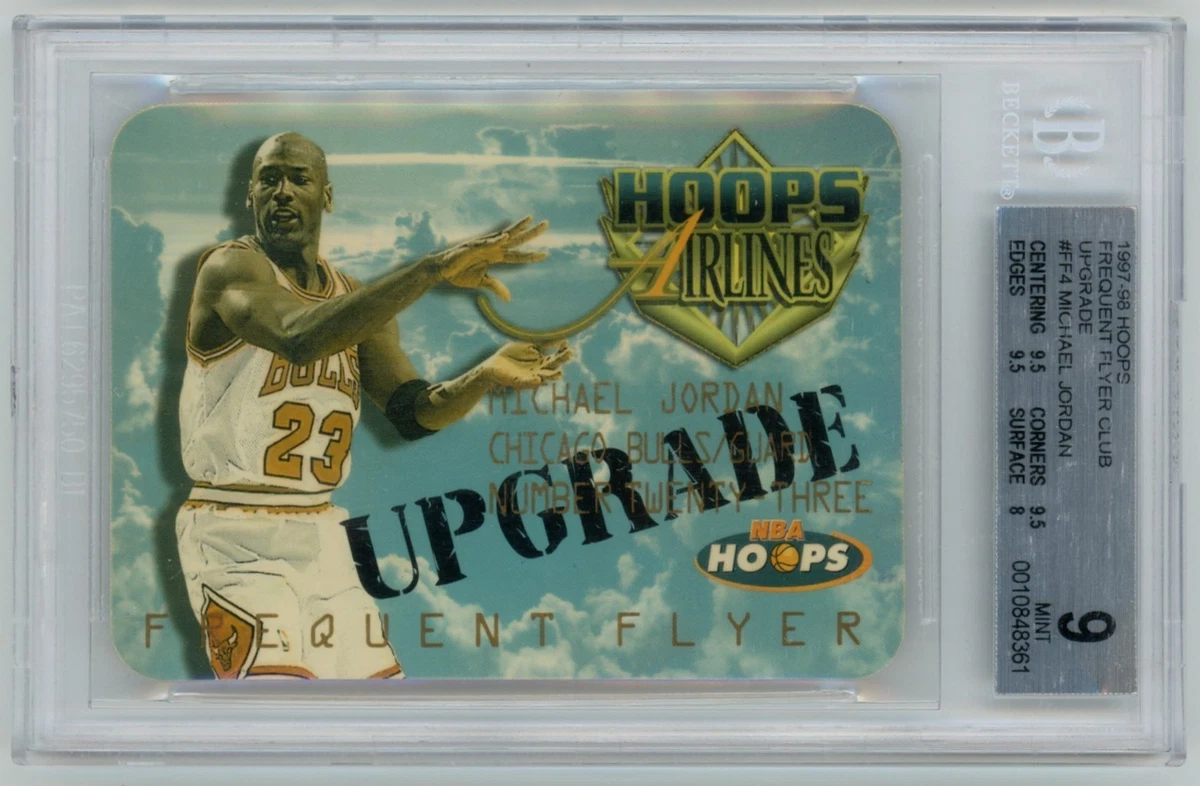 BGS 9 1997 Hoops Frequent Flyer Club Upgrade MICHAEL JORDAN | eBay
