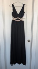 black formal evening gown