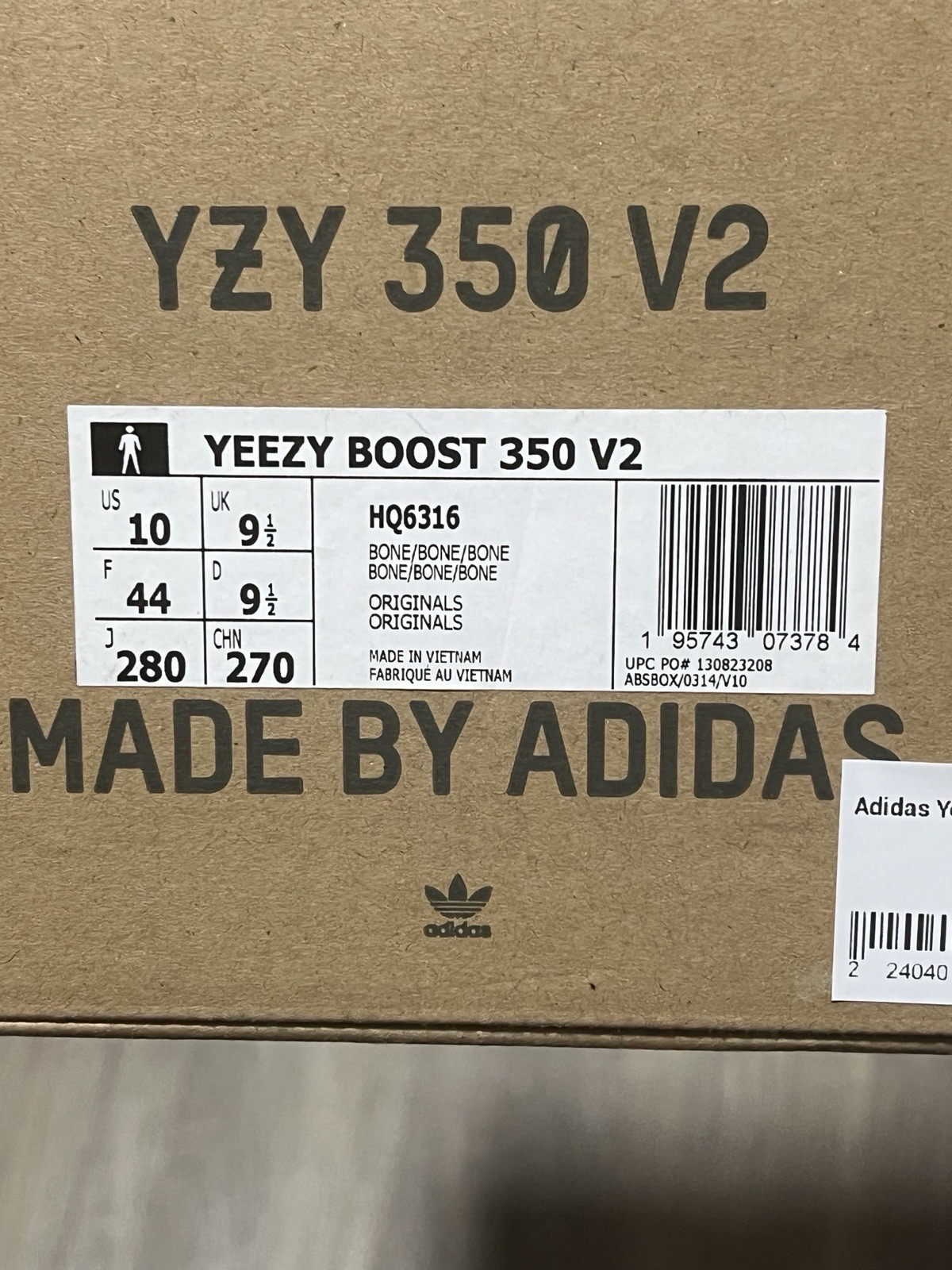 Yeezy Boost 350 V2 Bone Size: 10 thumbnail 8