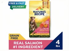 Nature's Recipe Grain Free Dry Dog Food, Salmon, Sweet Potato  Pumpkin Recipe,
