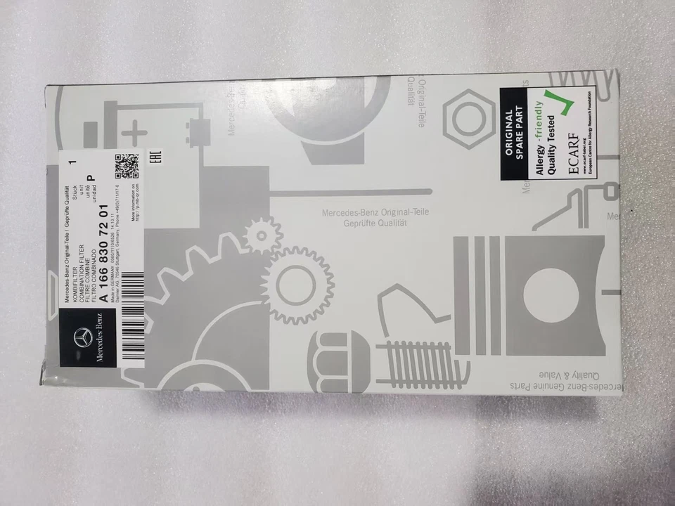 New Genuine Mercedes-Benz C292 W166 X166 Cabin Air Filter x2,1668307201,GL450,ML Foto 3 de 4