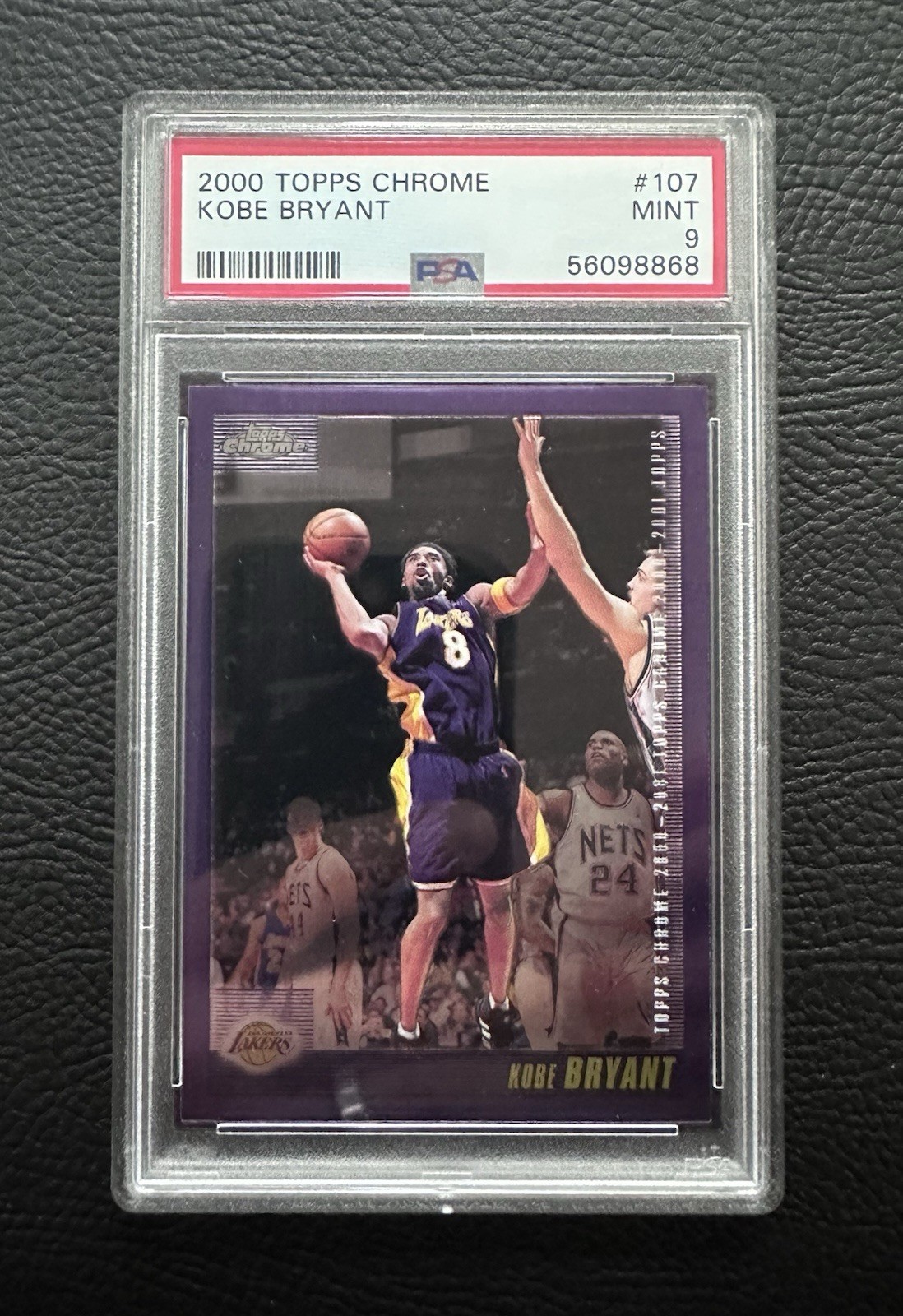 Topps Chrome 2000-01 Kobe Bryant #107 PSA 9 MINT Lakers