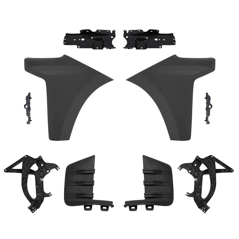 Front Bumper End Cap For 2019-2022 Chevrolet Silverado 1500 w/ Bracket - Image 2 of 4