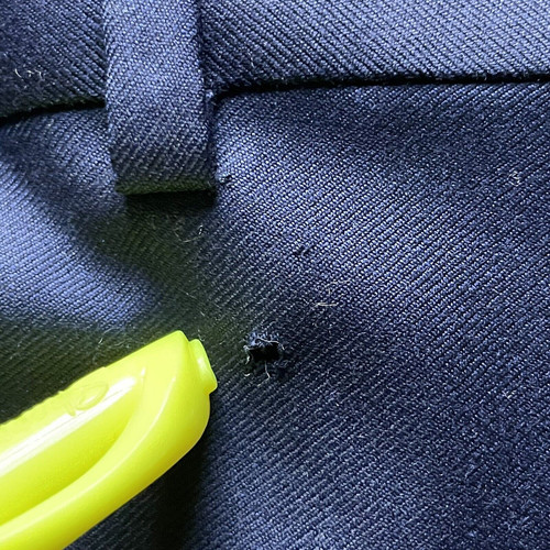 NWT Hickey Freeman Beacon Unhemmed Wool Dress Pants Slacks Navy Blue 42x30 Men - Foto 7 di 9
