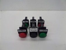 Mixed Lot Of 6 Allen-Bradley 800F Contact Block Push Button Switches