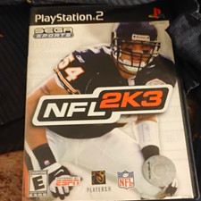 Sega Sports NFL 2K3 NFL 2K Series PS2 Football Sports E w/ Case