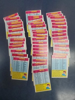1974 Topps Football Team Checklist Lot of 46 Nice 30 are EX-NMT